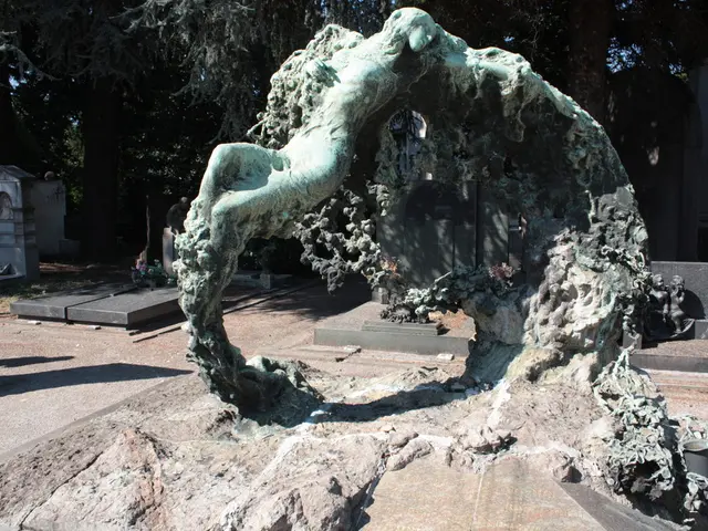 Cemetery transforms with an artistic display