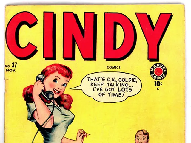 This is a poster. On this poster we can see a man sitting on the sofa. There is a woman sitting on...